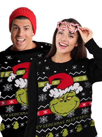 The Grinch Sweater 'Weihnachtspullover' in Black: front