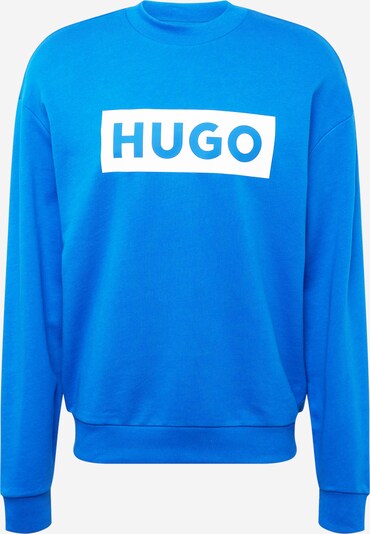 HUGO Sweatshirt 'Niero' i royalblå / vit, Produktvy