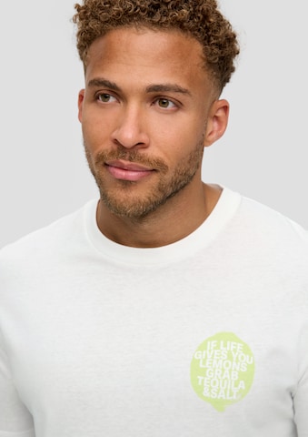 T-Shirt s.Oliver Red Label Big & Tall en blanc