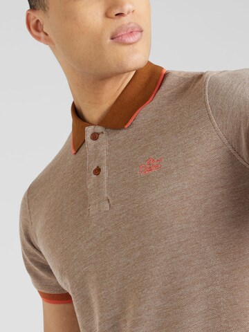 BLEND Poloshirt in Braun