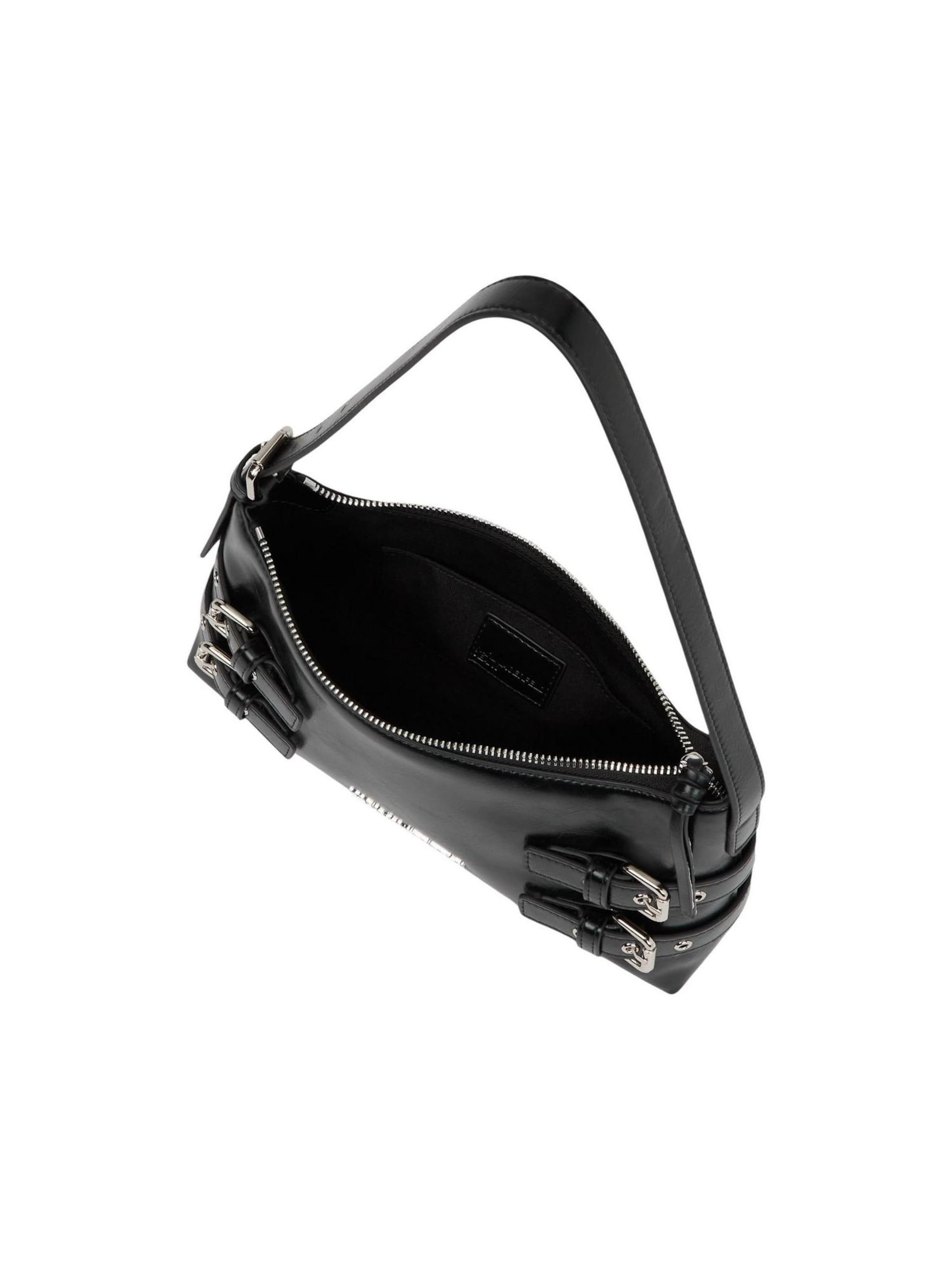 KARL LAGERFELD JEANS Schoudertas 'KLJ Buckle Shoulder Bag B1W30156' in Zwart