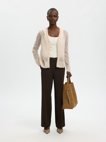 Cardigan 'SLFMayer' SELECTED en beige