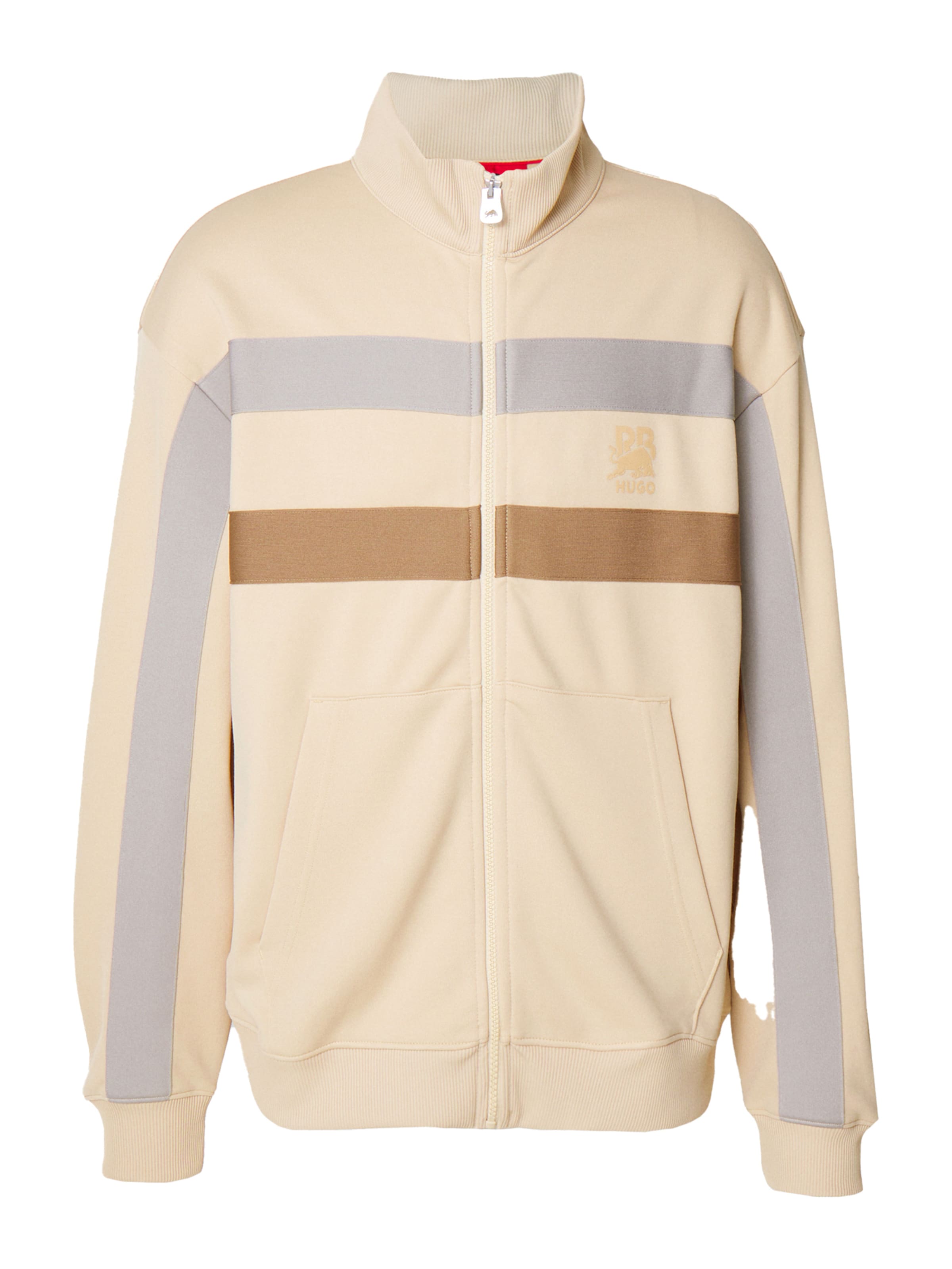 HUGO Ζακέτα φούτερ 'Darahood' σε μπεζ: μπροστά