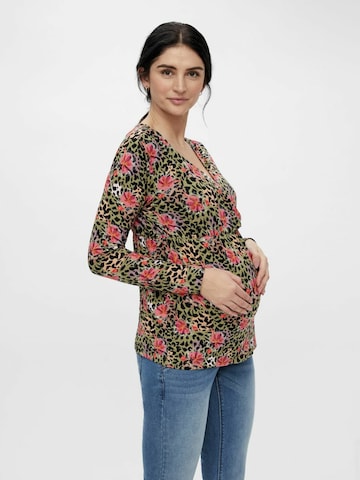 MAMALICIOUS Shirt 'Charo' in Groen: voorkant