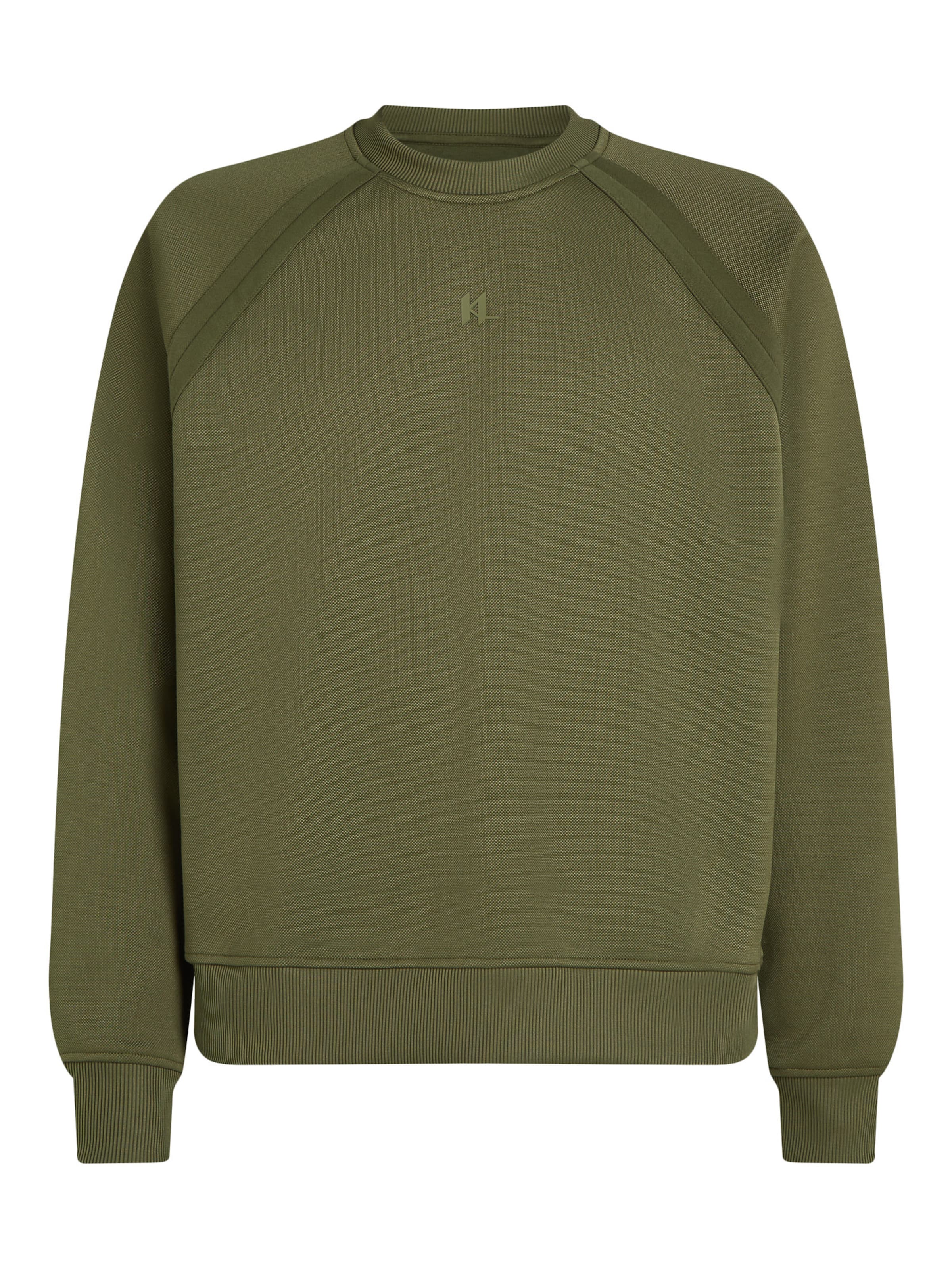 žalia Karl Lagerfeld Megztinis be užsegimo: priekis