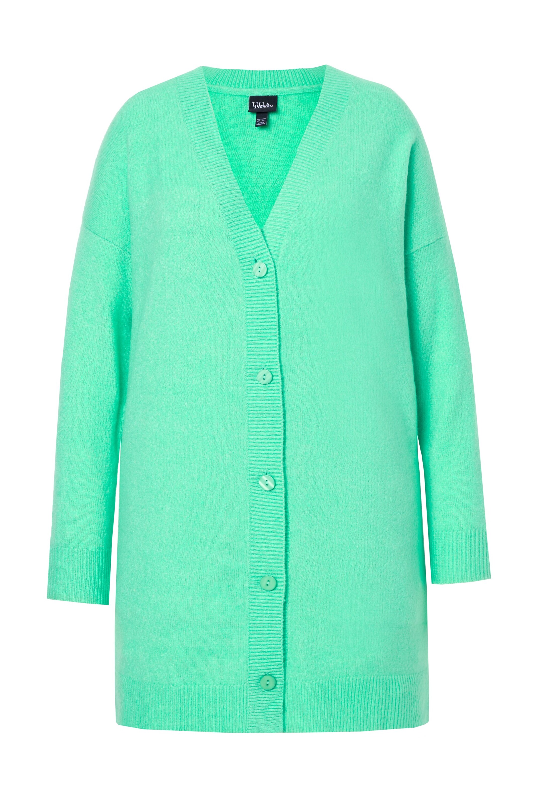 Ulla Popken Strickjacke in Grün: Vorderseite