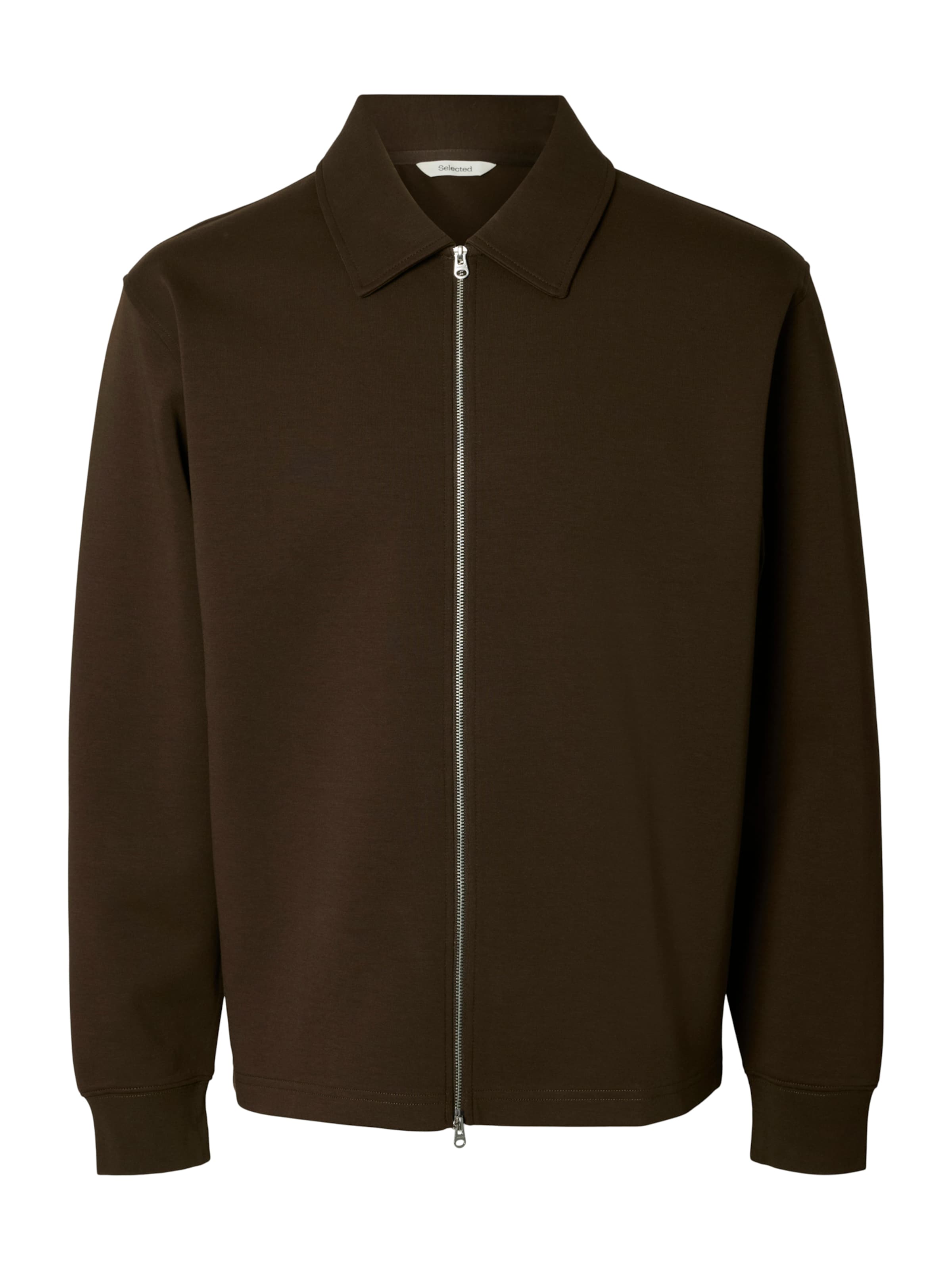 SELECTED Sweatjakke 'SLMTOM' i brun: forside