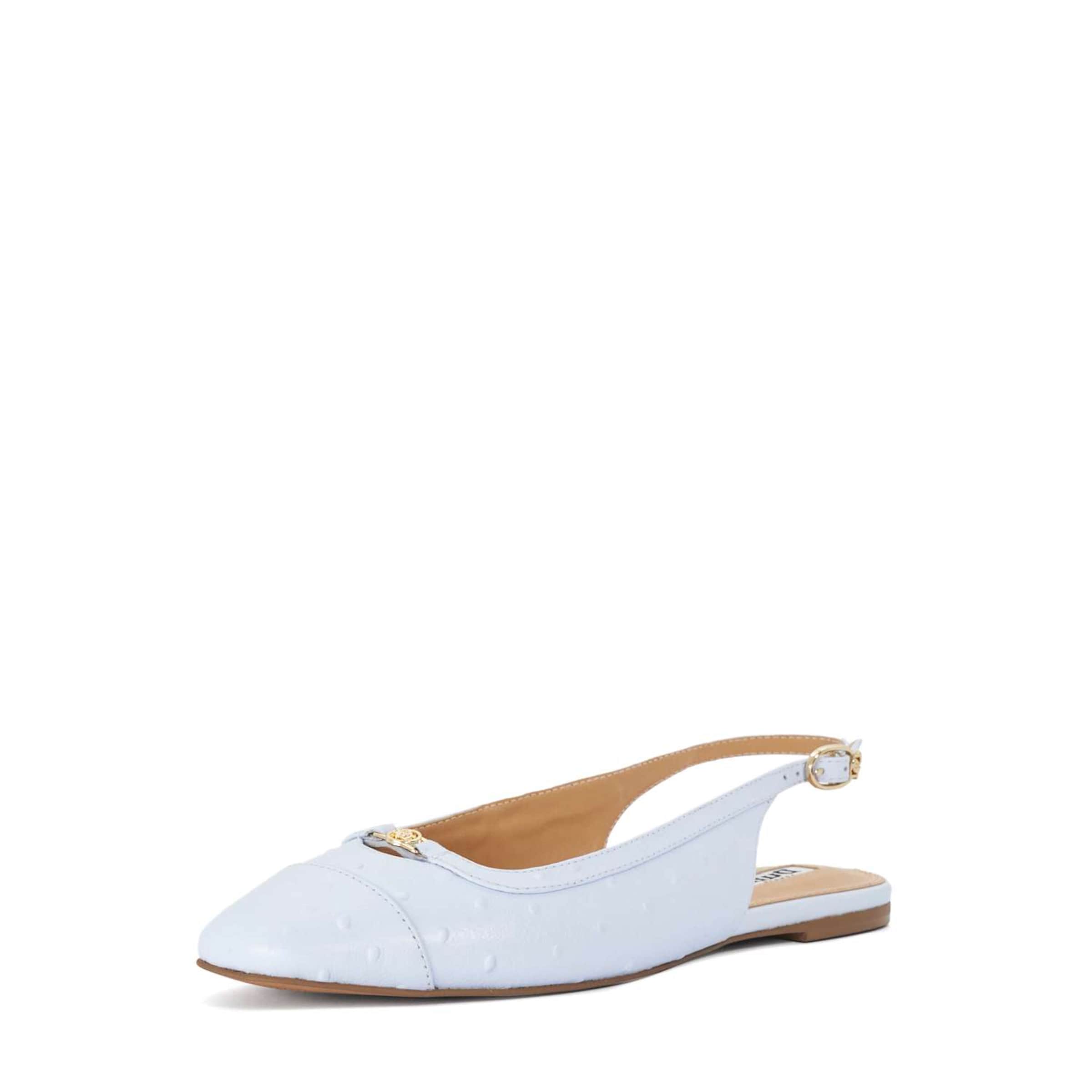 Dune LONDON Ballerines à lanières en bleu clair, Vue avec produit