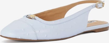 Ballerines à lanières Dune LONDON en bleu : devant