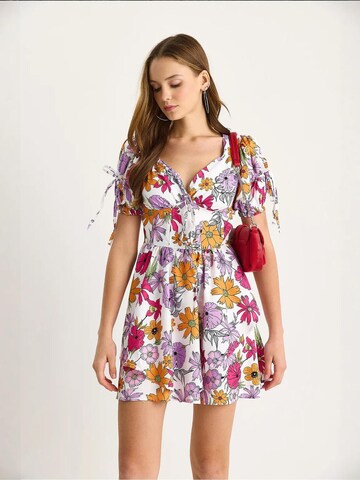 Bianco Lucci Dress in White: front