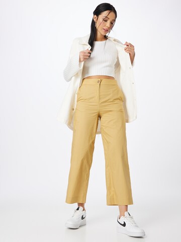 Wide Leg Pantalon 'Roberta' modström en jaune