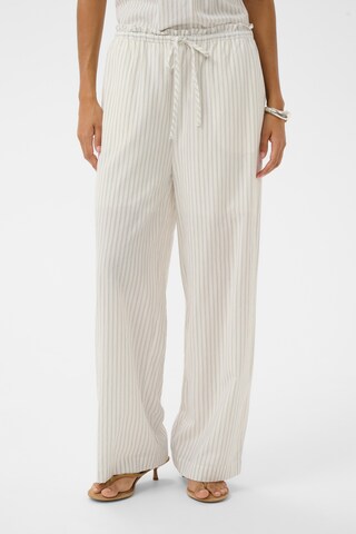 SOAKED IN LUXURY Loosefit Broek in Wit