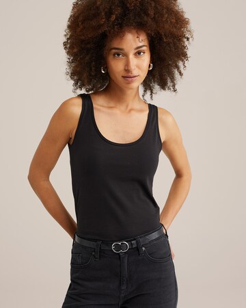 WE Fashion - Top en negro: frente