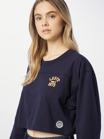 LEVI'S ® Shirt 'GR Crop Football Tee' in Blau