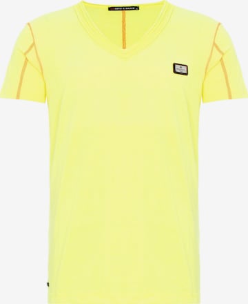 CIPO & BAXX Shirt in Geel: voorkant