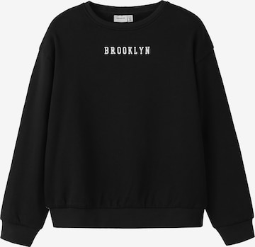 NAME IT Sweatshirt 'NKFNEVEA' in Black: front