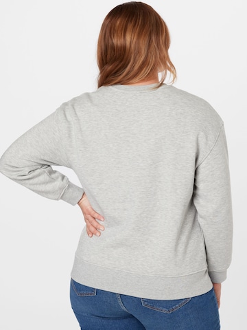 Selected Femme Curve Sweatshirt i grå