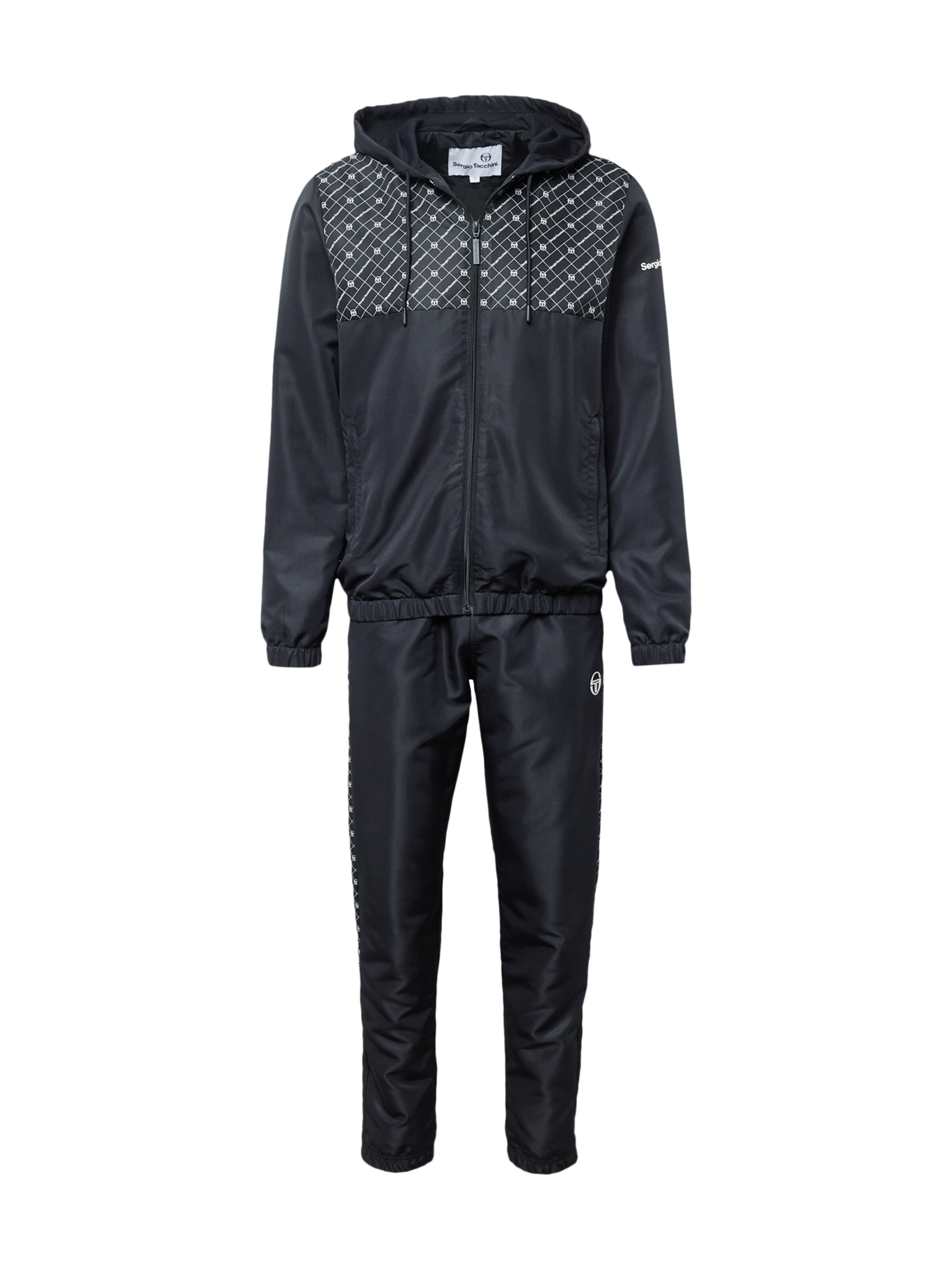 Survêtement 'Diamante' Sergio Tacchini en noir : devant