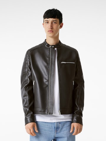 Bershka Between-season jacket in Black: front