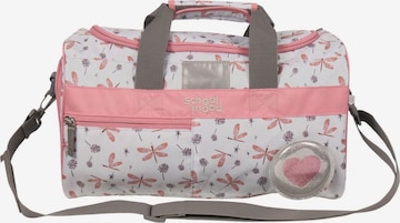 School-Mood Sports Bag in White: front