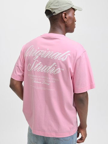JACK & JONES Футболка 'JORNORREBRO' в Ярко-розовый: спереди