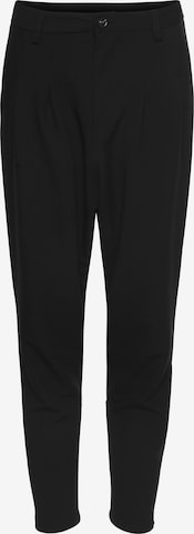 IMPERIAL Loose fit Pleat-Front Pants in Black: front