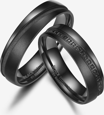 MARRYA Ring 'MARRYA Ehering BT-08 aus Black Titanium' in Grey: front
