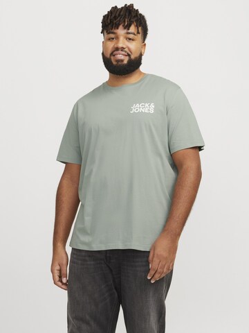 T-Shirt Jack & Jones Plus en vert : devant