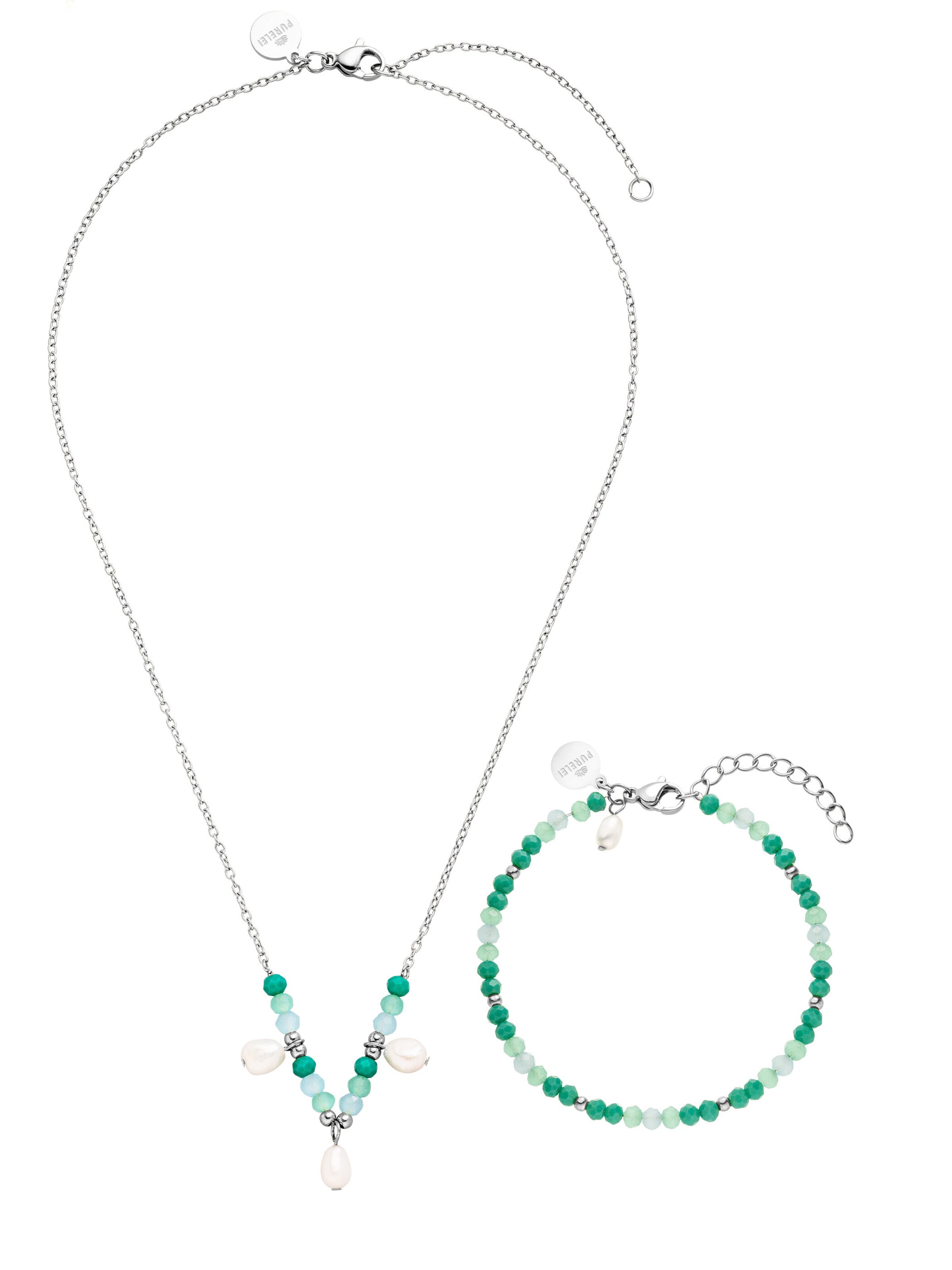 PURELEI - Conjunto de joyería 'Mahina Club Beach Breeze' en plata: frente