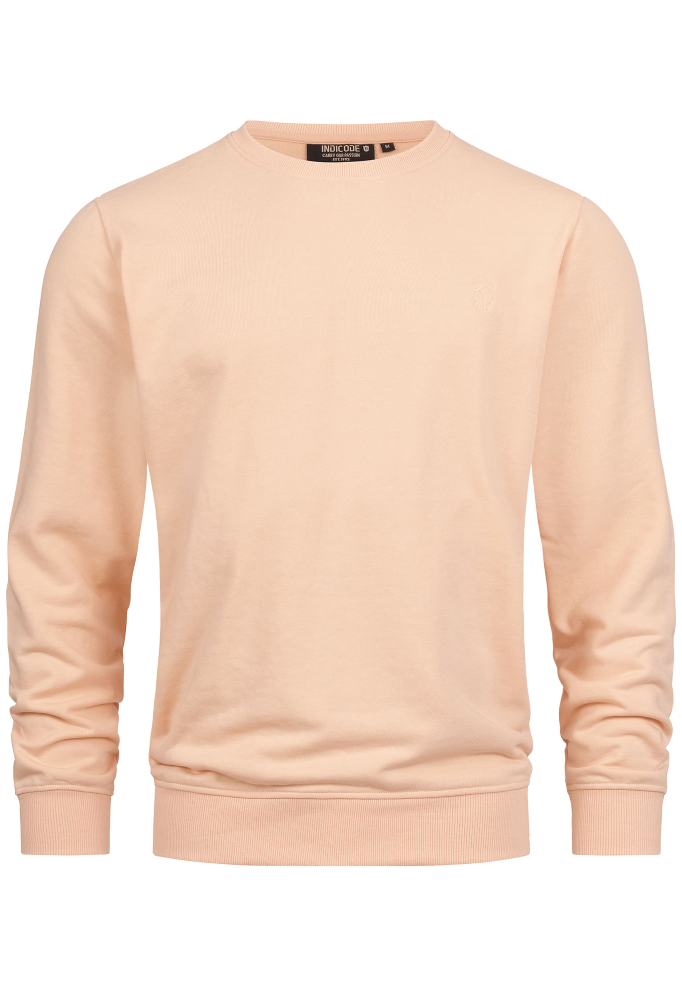 INDICODE JEANS Sweatshirt 'Holt' in Beige: front