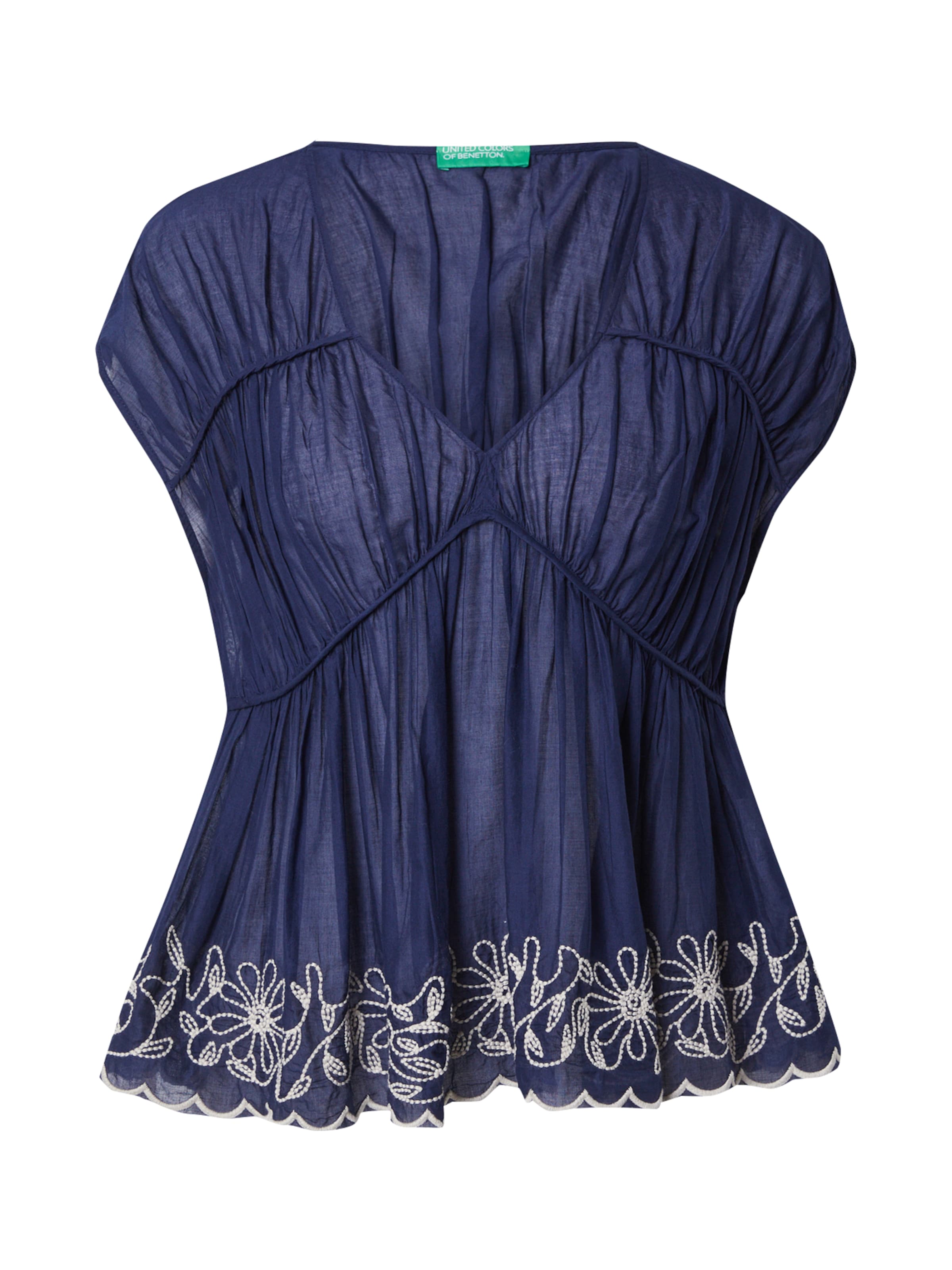 Camicia da donna di UNITED COLORS OF BENETTON in blu: frontale