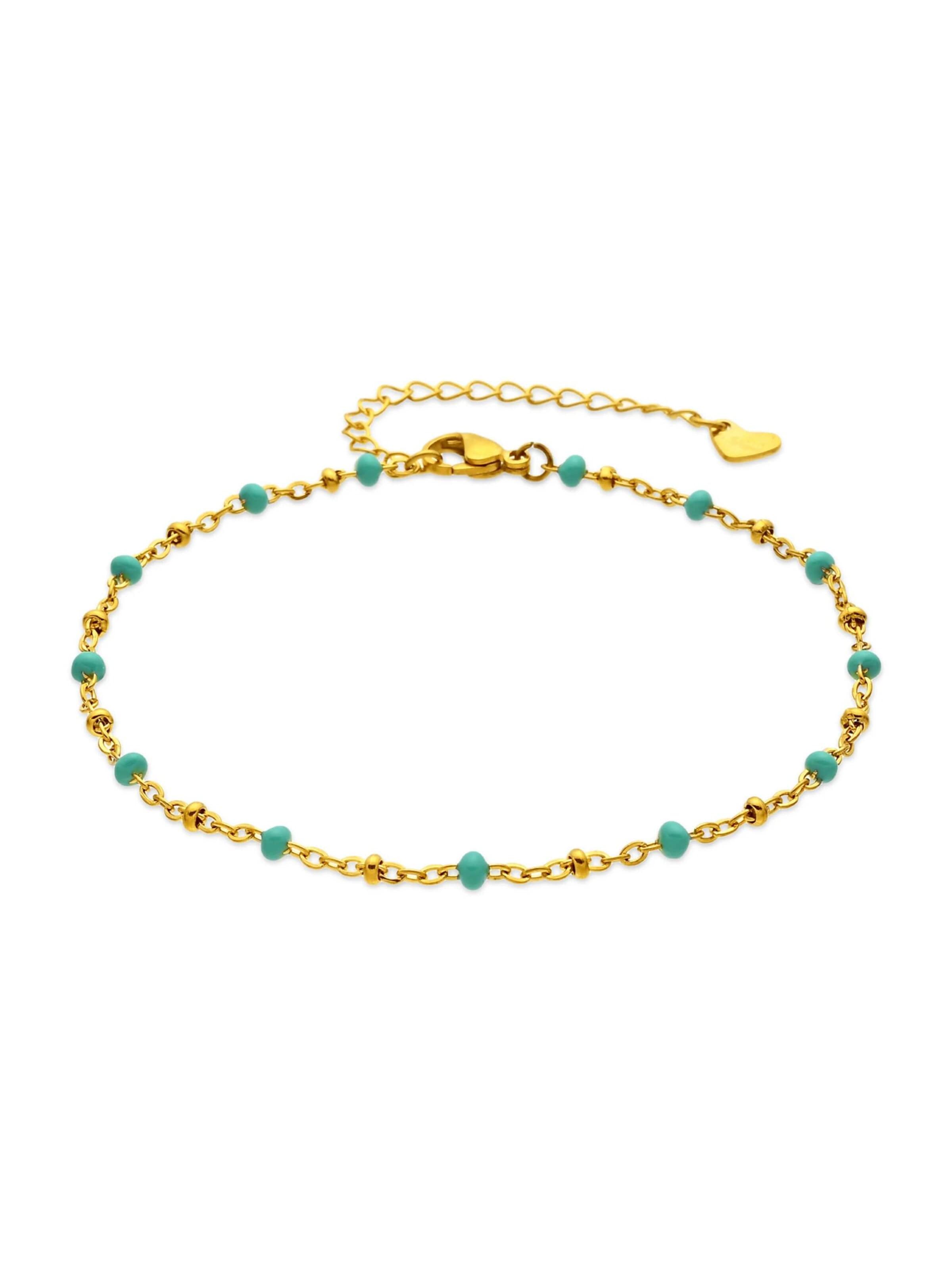 Luxenter Bracelet 'Basor' in Green: front