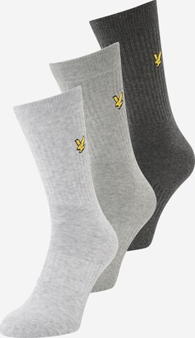 Lyle & Scott Къси чорапи 'HAMILTON' в сиво: отпред