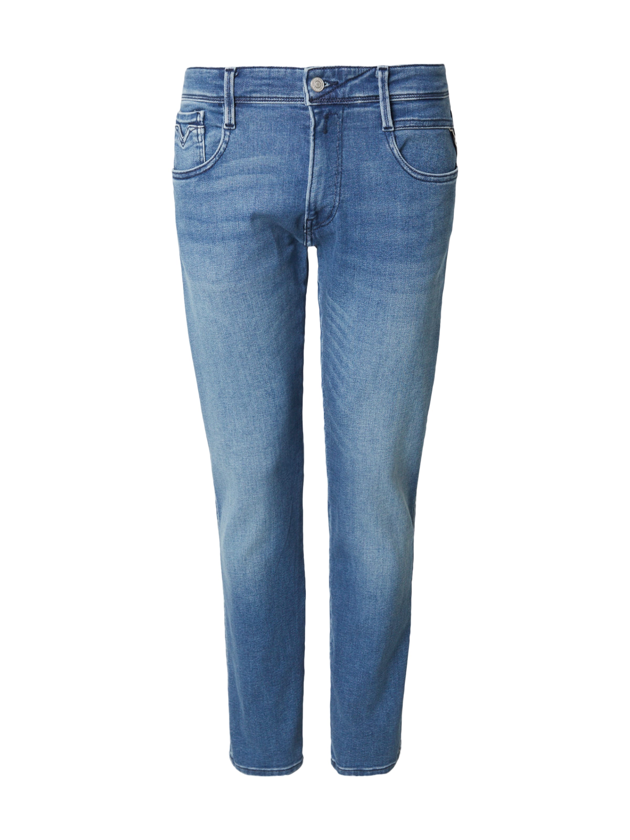 REPLAY Slimfit Jeans 'Anbass' i blå: framsida