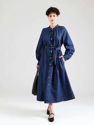 TOMMY HILFIGER - Vestido camisero en azul: frente
