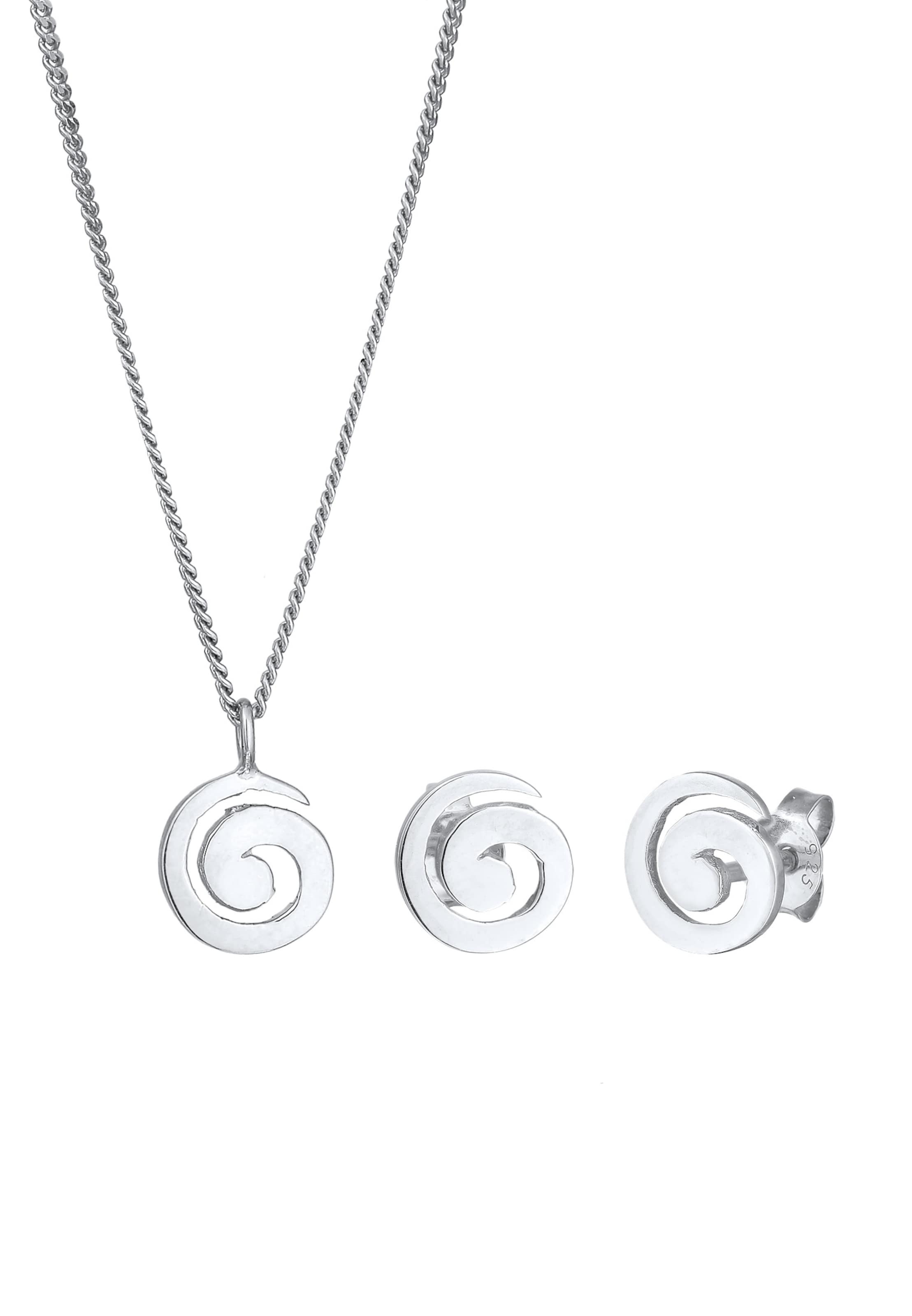 Parure de bijoux ELLI en argent : devant