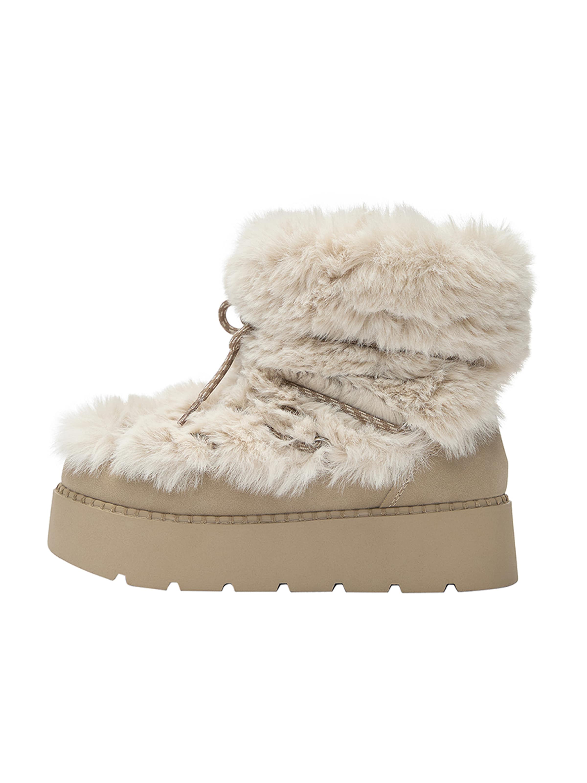 Pull&Bear Snow boots in Beige