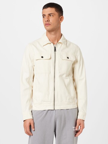 TOM TAILOR DENIM Between-Season Jacket in Beige: front