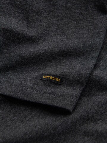 Ombre Shirt in Schwarz