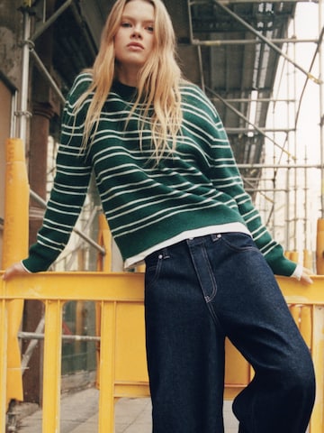 Pull&Bear Pulóver - zöld