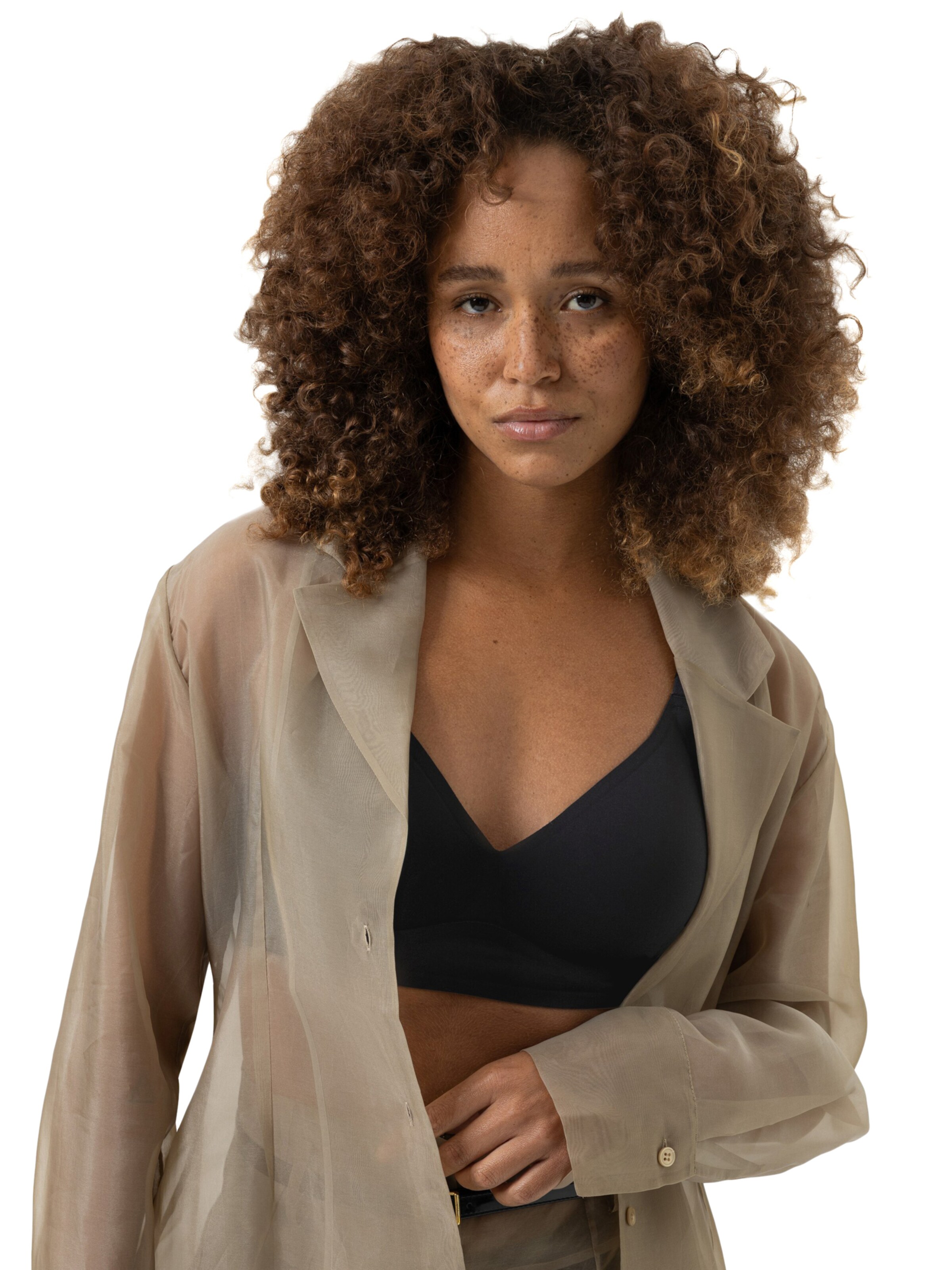 Mey Triangle Bra in Black