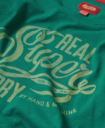 T-shirt 'Archive' Superdry en vert
