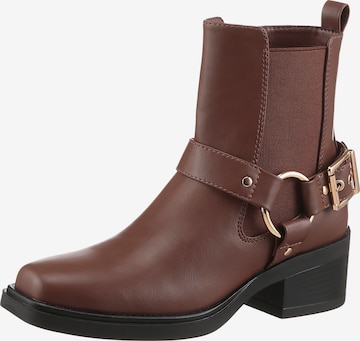 Aniston Ankle Boots in Brown: front