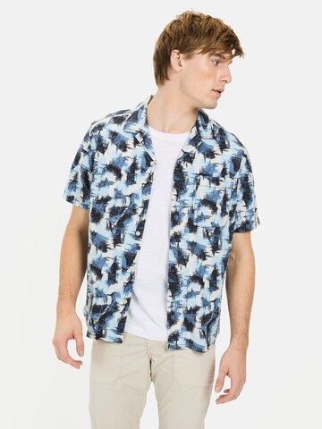 CAMEL ACTIVE Regular fit Button Up Shirt in Blue: front