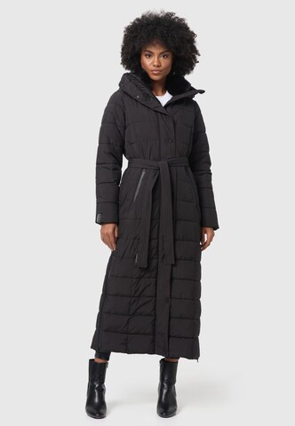 NAVAHOO Winter Coat 'Das Teil XIV' in Black: front