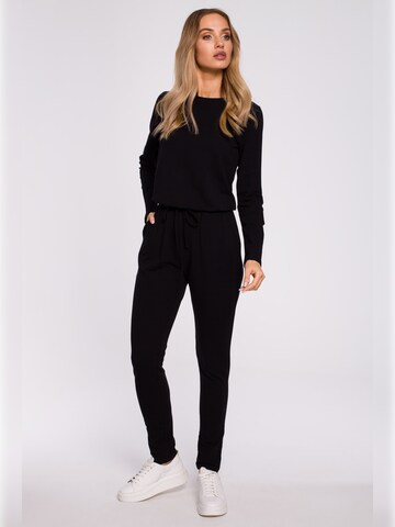 made of emotion - Jumpsuit en negro: frente