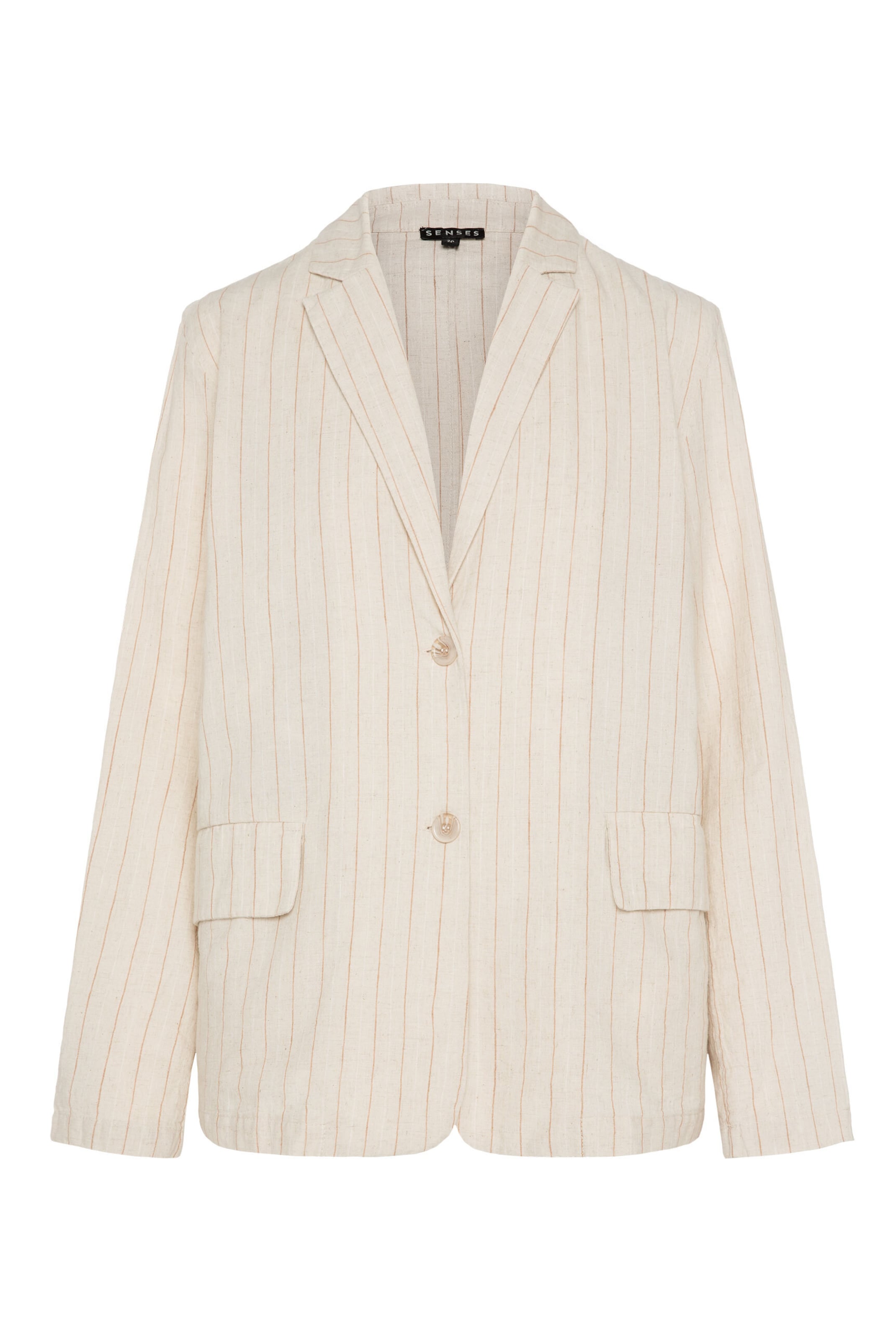 SENSES.THE LABEL Blazer in Beige: front