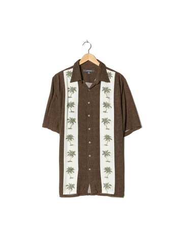 Croft & Barrow Button Up Shirt in XL in Brown: front