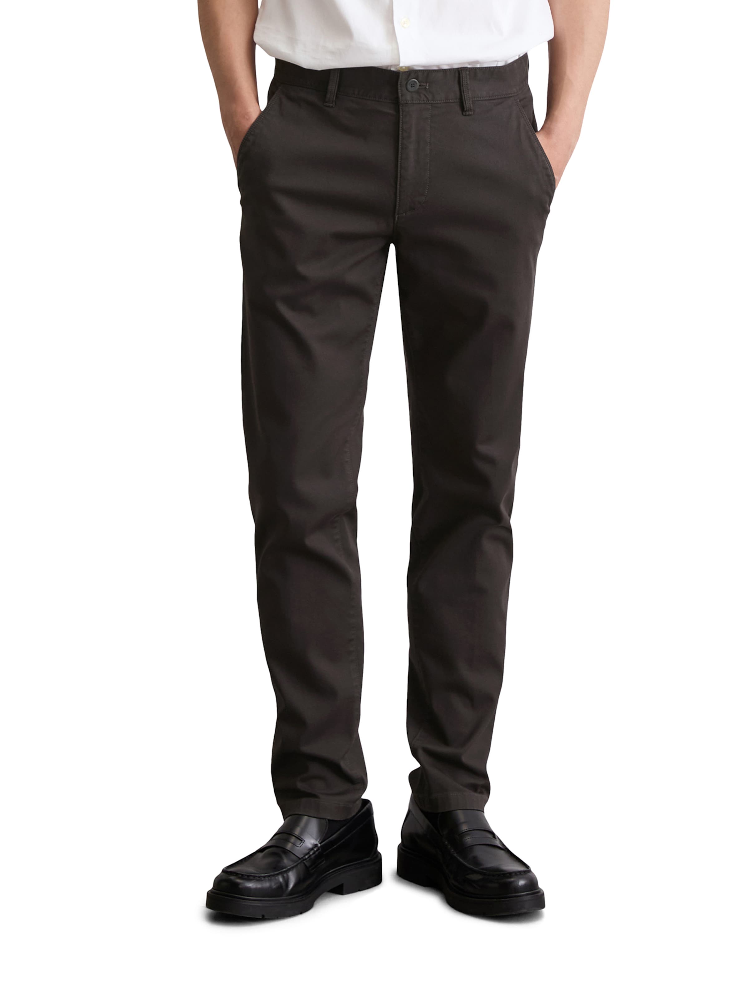 Marc O'Polo Regular Chino trousers 'Stig' in Grey: front