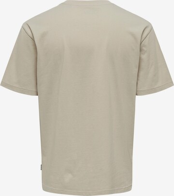 T-Shirt 'Tupac' Only & Sons en beige